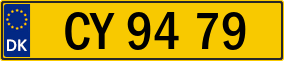 Trailer License Plate